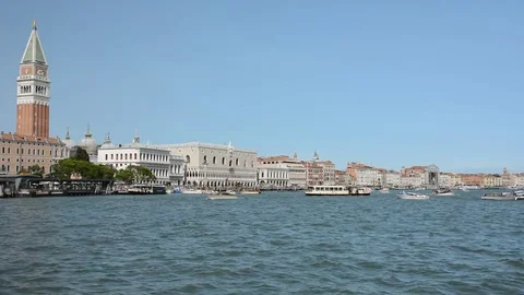 View of the Saint mark square, venice Stock Footage 79102582