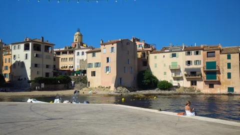 View of Saint-Tropez Stock Footage 94889386