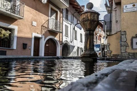 View of Salbertrand Stock Photos