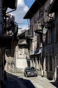 View of Salbertrand Stock Photos