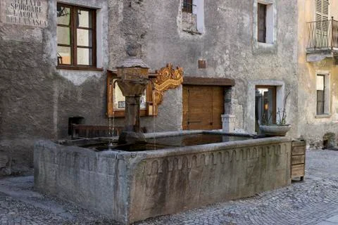 View of Salbertrand Stock Photos