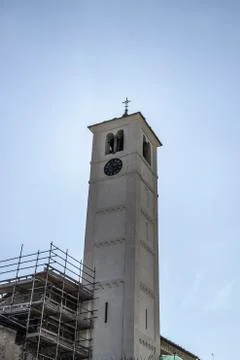 View of Salbertrand 스톡 사진