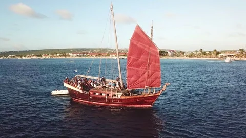 View of a salt flat factory besides the sea - Drone Shot of salt extraction Video stock 107138800