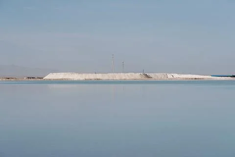 View of the salt flats Stock Photos
