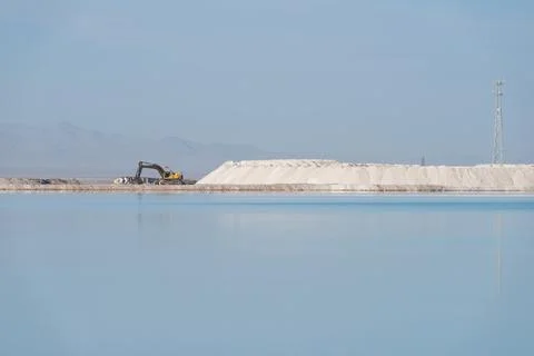View of the salt flats Stock Photos