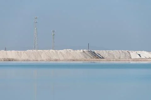 View of the salt flats Stock Photos