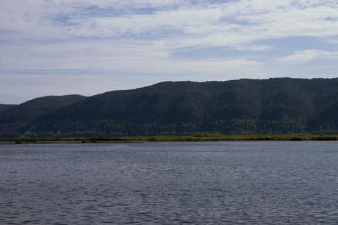 A view of the Samara's Nature from the side of the river. Stock Photos