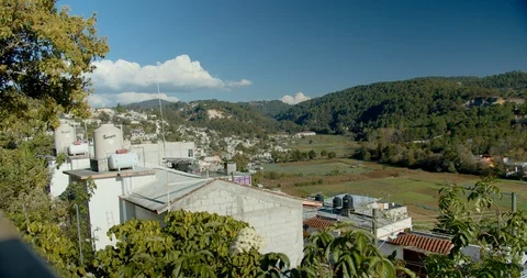View of San Cristobal de Las Casas from Cerro de Guadalupe and Guadalupe Church 動画素材 127863508