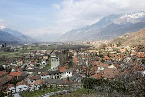 View of San Didero Stock Photos