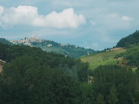 View of San Gimignano Stock Footage 73293075