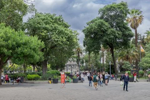 View of San Martin Square Foto stock