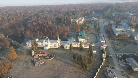 View of the sanatorium Stock Footage 164949504