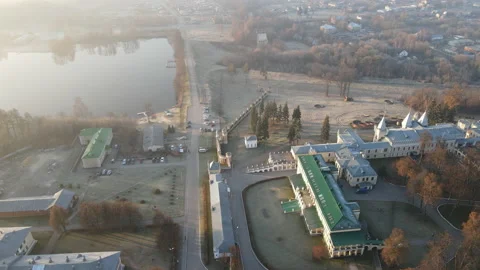 View of the sanatorium Stock Footage 164956535