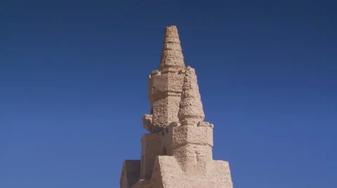 View of sand castle Stock Footage 61083967