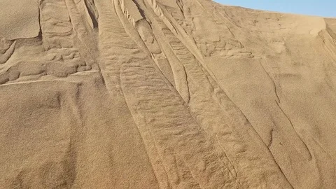 View on sand dunes surface Stock Footage 92436140