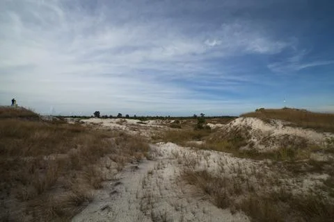 View of the sand quarry Stock Photos