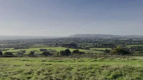 View of Sandown from Adgestone high view point. Stock Footage 220462587