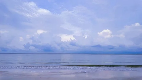 View of sandy beach Stock Footage 274891110