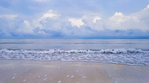 View of sandy beach Stock Footage 274891119