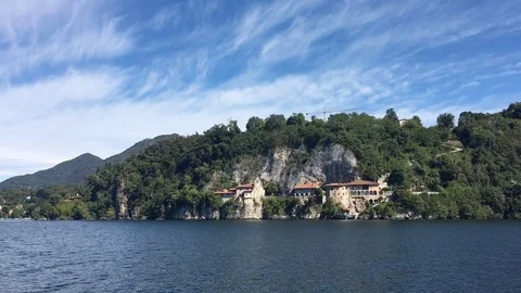 View of Santa Caterina from the water Stock Footage 84058621