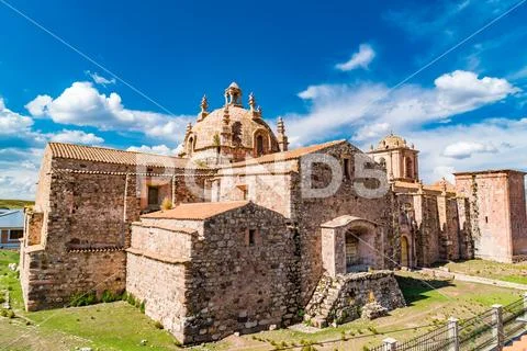 View of Santa Isabella Church in Pucara Puno Stock Photos