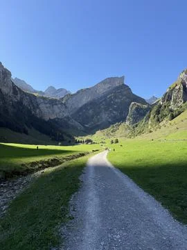 View on the säntis peak Stock Photos