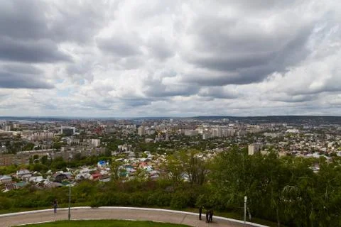 View of Saratov from an observation deck Stock Photos