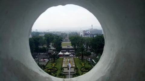 View from the sate building Foto stock