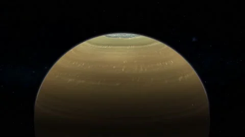 View saturn planet 3d on space Stock Footage 221911372