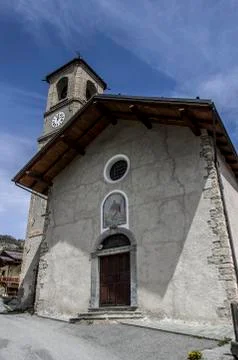 View of Sauze di Cesana Stock Photos