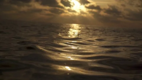 View of a scenic tropical island at sunset in the Maldives. Stock Footage