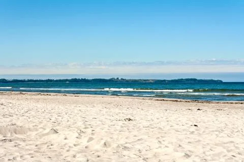 View from the schaabe beach, between juliusruh and glowe, towards putgarten,  Stock Photos