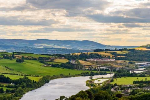 View of scottish countryside Stock Photos