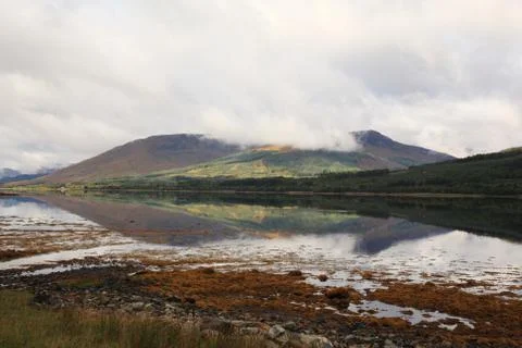 View of the scottish hills Foto stock