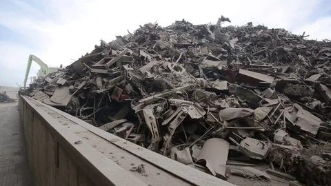 View of scrap metal Stock Footage 72713483