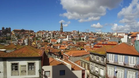View Sé of Porto's Cathedral Stock Footage