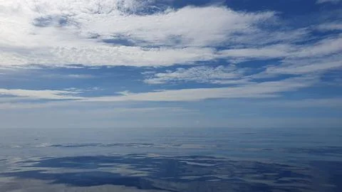 The view of the sea and clouds varies Stock Photos