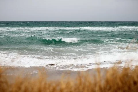 View of the sea and waves 库存照片
