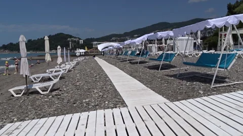 View of the sea beach coastline Stock Footage 300512014