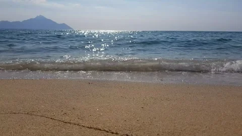 View of the sea from the beach Stock Footage 281195209
