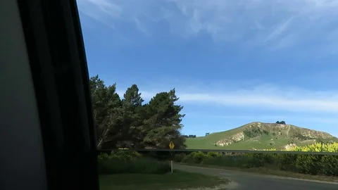 View of the sea from the car Stock Footage 120773971