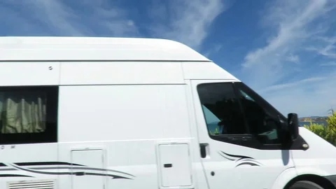 View of the sea from the car Stock Footage 120774358