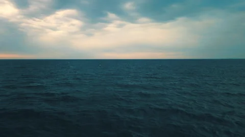 View of the sea during kinematic grading navigation Vídeo Stock 158009308