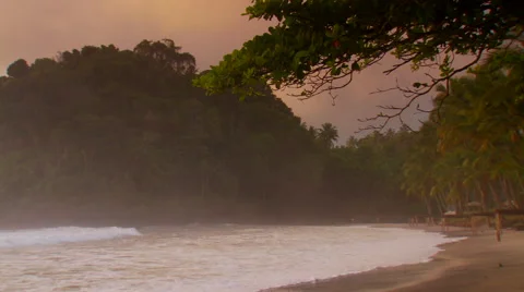 View of sea at dusk Stock Footage 57814646