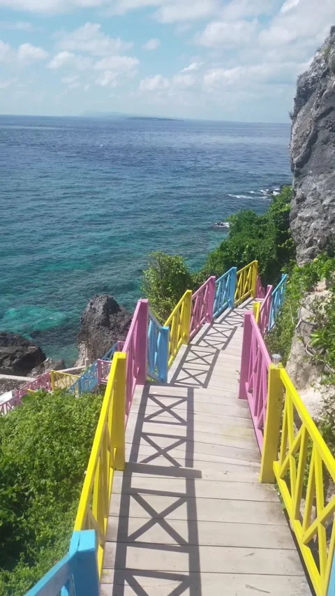 View of the sea from an elevated area Stock Footage 277199316
