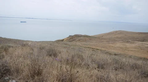 View of the Sea From the Hills Stock Footage 66785880