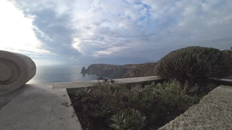 View of the sea from the mountain Stock Footage 100241340