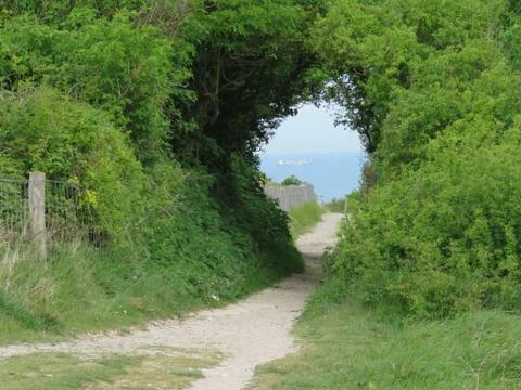 View to the sea 스톡 사진