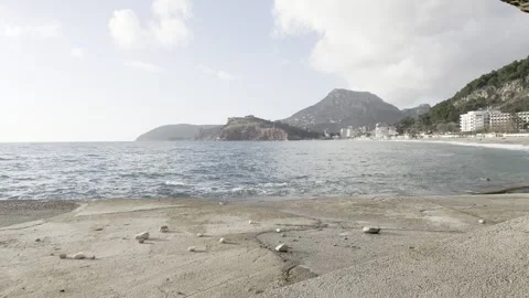 View from sea promenade Video stock 266435368