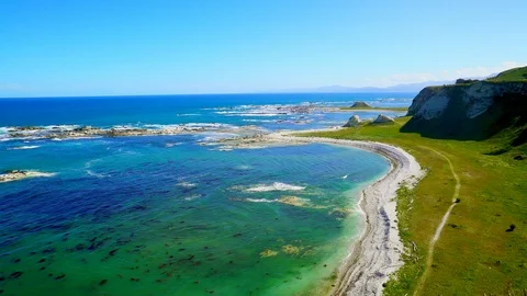View of the sea with rocks Vídeo Stock 85491175
